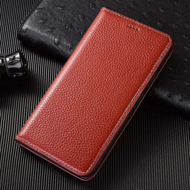 Litchi Echt Leer Flip Hoesje voor Samsung Galaxy A04 A14 A24 A34 A54 A05 A15 A25 A35 A55 A06 A16 A26 A36 A56 Cover Cases