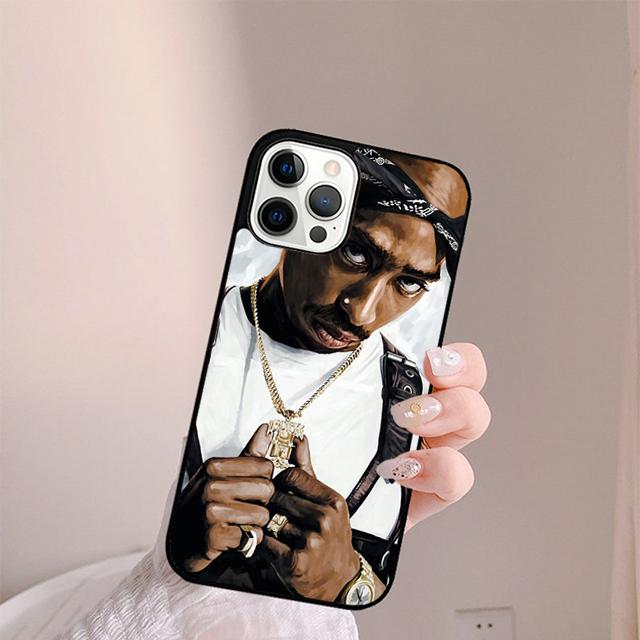2Pac Tupac Shakur Rap Rapper Phone Case For iPhone 17 Air 14 15 16 16e 13 12 Max Cover For Apple 11 Pro Max Plus Coque