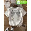 Ala d'Angelo Oscuro Saldi Caldi Magliette Stampate Grafiche Per Donna Abbigliamento Lento Oversize Hip Hop Street T-shirt Cotone Maniche Corte