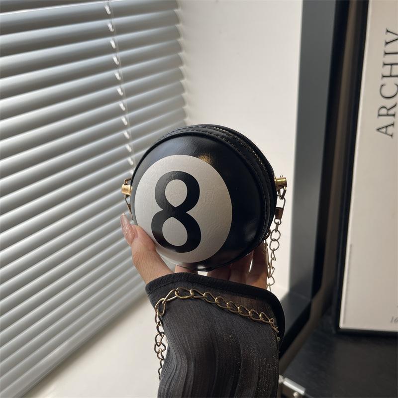 Mini personalized niche shoulder messenger bag new funny basketball bag chain bag small circle