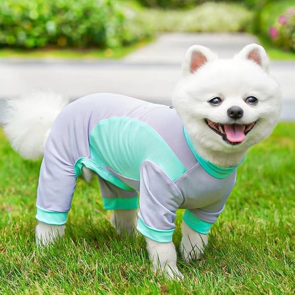 Long Sleeve Dog Jumpsuit Breathable Dog Sunscreen Suit Dog Four-legged Clothes Sun Protection
