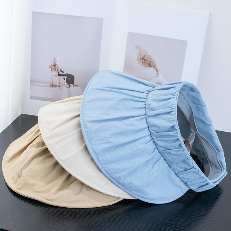 Summer Sun Hat Women'S Foldable Hat Portable Outdoor Beach Foldable Summer Sun Hat With Wide Edge