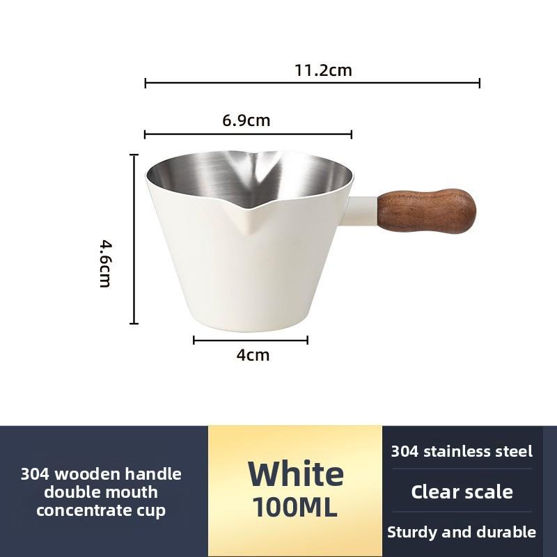 304 Stainless Steel Coffee Frother Pitcher Espresso Cup Coffee Utensil Food-grade Extraction Cup