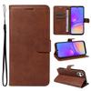 For Samsung Galaxy A07 4G/A06 5G/A06 4G Leather Wallet Case with Strap Solid Color Phone Stand Cover