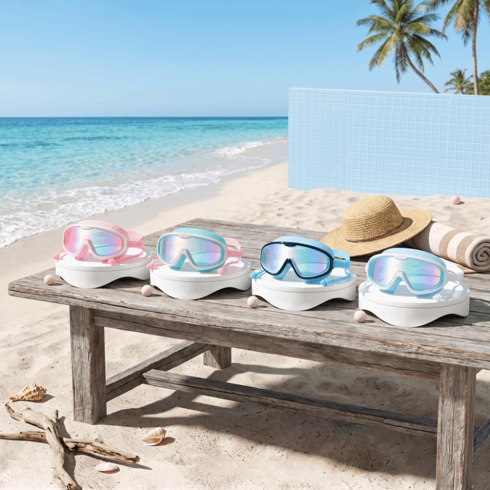 Wide View Big Frame Swim Goggles Anti-Fog Large Frame Swim Goggles Swimming Goggles Swimming