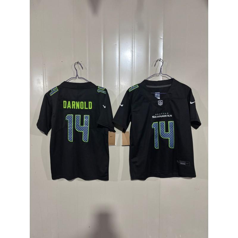 Kids Seattle Seahawks Fan Apparel Cotton Blend Embroidered Team Jersey Rugby Sports Fans