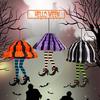 Halloween Witch Legs Socks Hanging Decorations DIY Paper Crafts Party Supplies