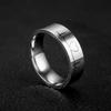 1 szt. Modny modny pierścionek EKG ze stali tytanowej to pierścionek odpowiedni do noszenia przez mężczyzn i kobiety