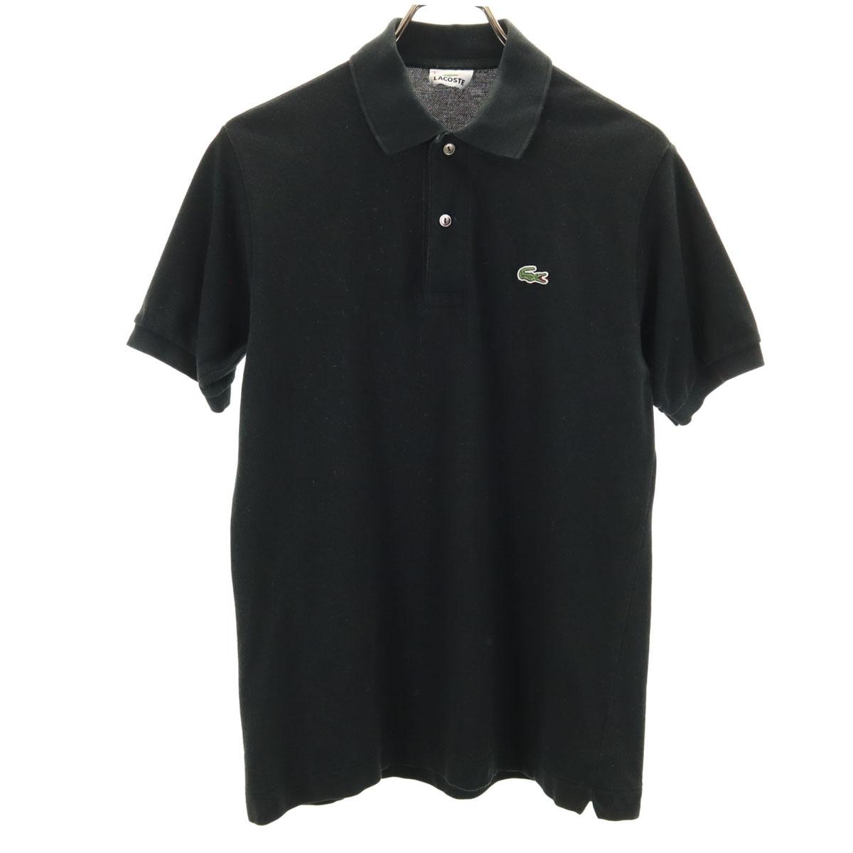 

LACOSTE made in Japan Short sleeve Polo shirt 3 black Fawn Men s Used