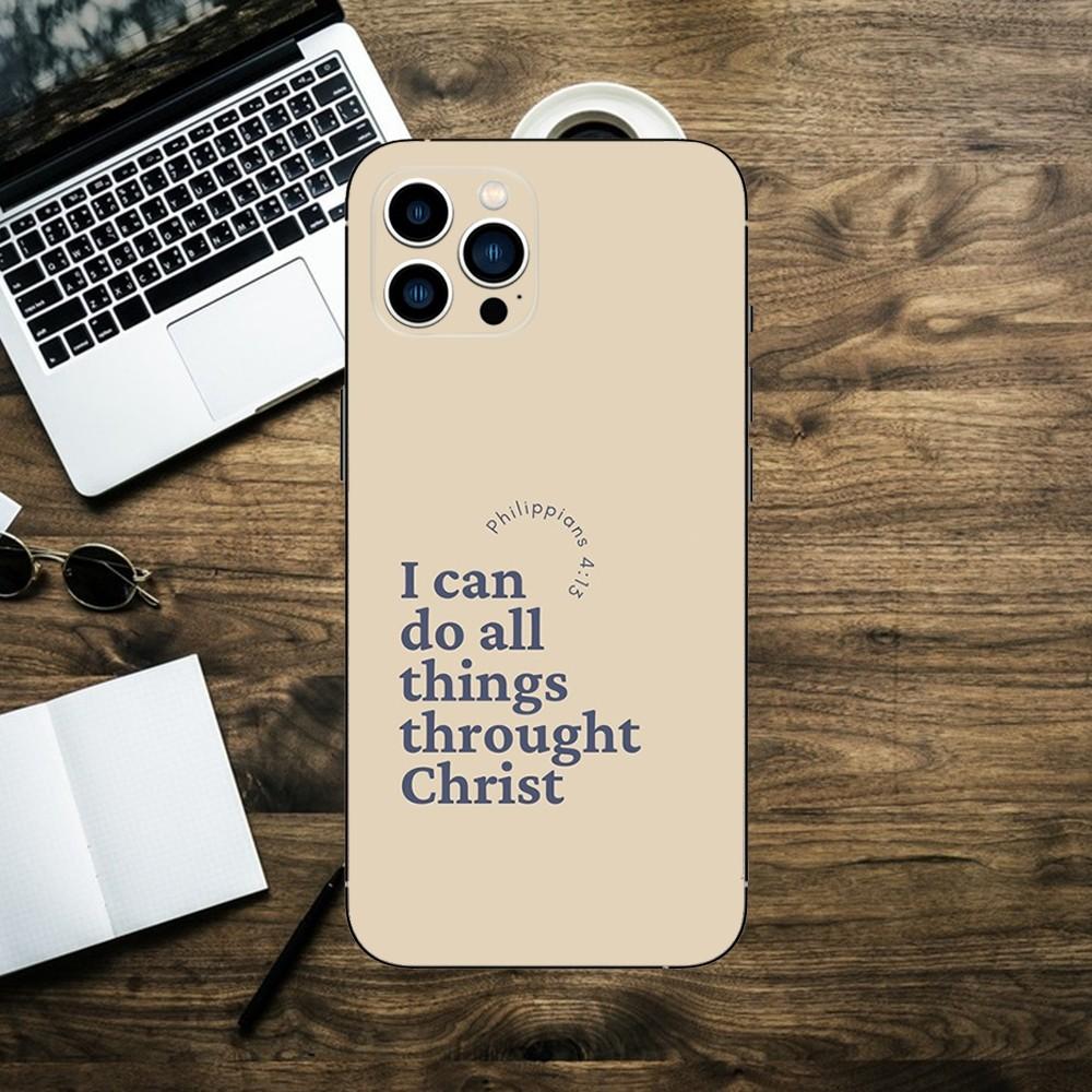 Bible Verse Jesus Christ Christian Phone Case For Apple iPhone 15,14,13,12,11,XS,XR,X,8,7,Pro,Max,Plus,mini Black Cover