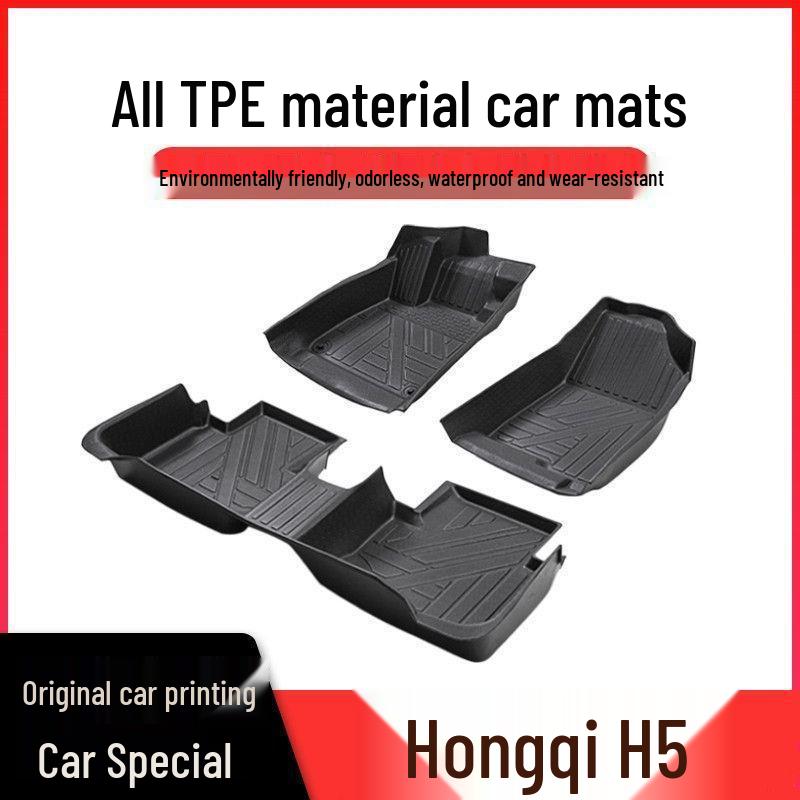 Durable TPE Floor Mats for Hongqi H5 (2018-2025) Interior
