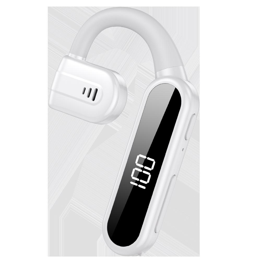 New Air Conduction Bluetooth Earphone Single Ear Rotation with Charging Compartment Without Ear Hanging Ear External Sound Large Power