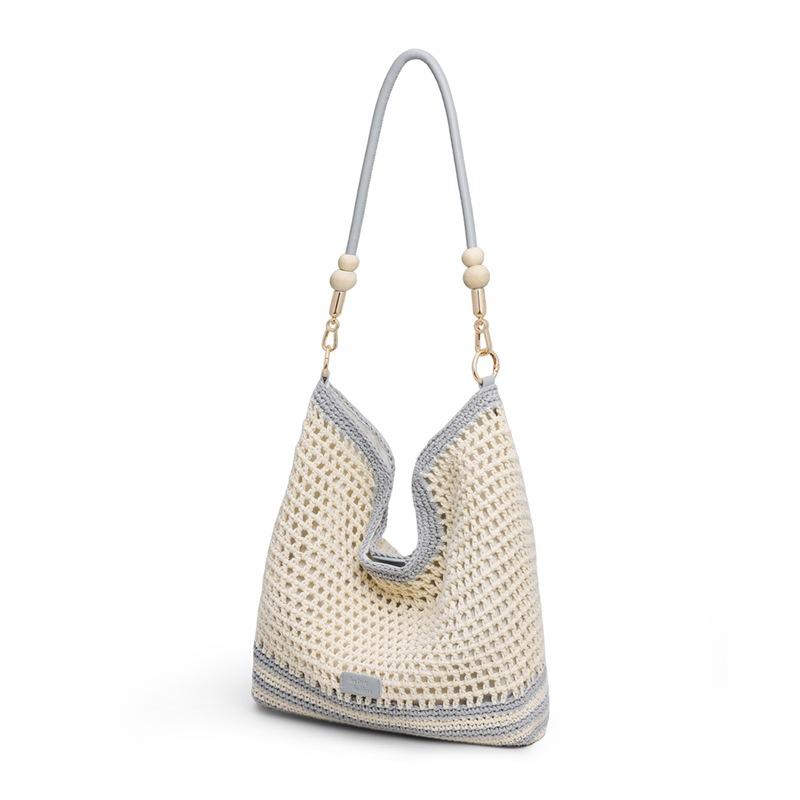 

Woven bag New women s bag Summer tote bag Large capacity versatile fashion commuter shoulder messenger bag