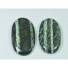 41-44MM Natural Green Swiss Opal 2Pcs Oval Cabochon Loose Gemstone 102Cts. SK-4260