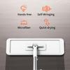 Microfiber Mop Floor Cleaning System Washable Pads Reusable Dust Mops with 4PCS Soft Refill Pads Hardwood Wood Floor