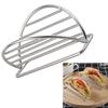 Supporto per Tortillas in Acciaio Inossidabile Resistente Ideale per Grigliare, Cuocere al Forno e Servire Tacos Adatto per Uso Domestico e Ristorante