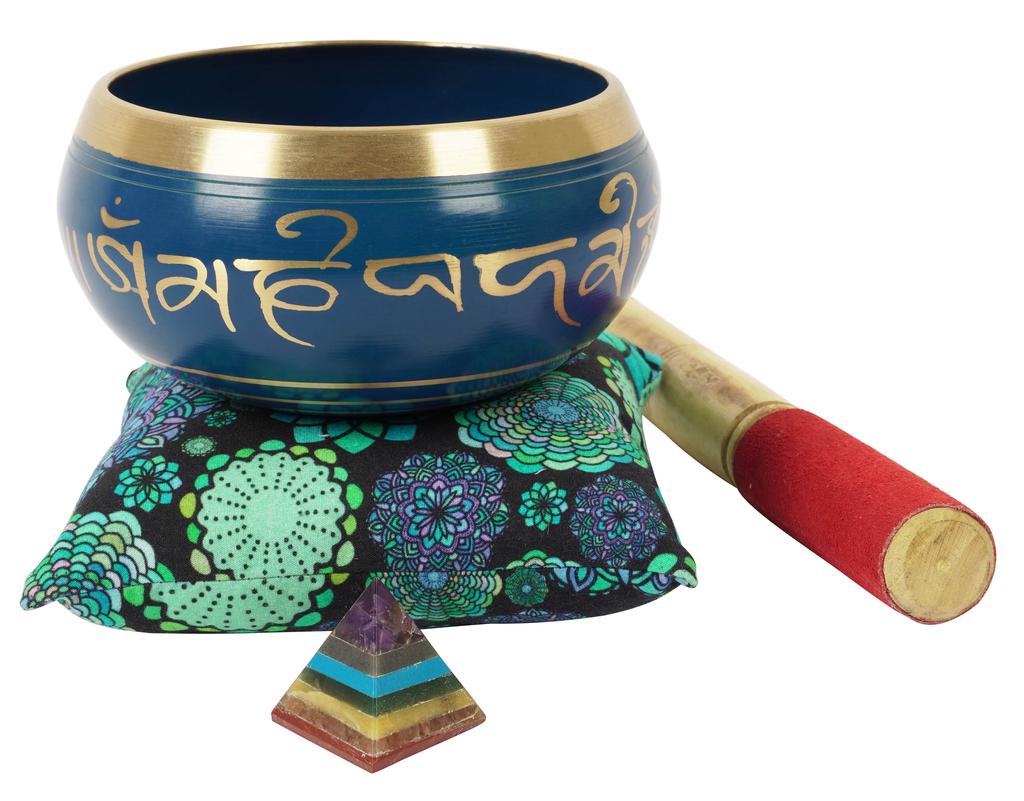 IBA Indianbeautifulart Tibetansk sangskål Musikkinstrument for meditasjon W pinne og pute