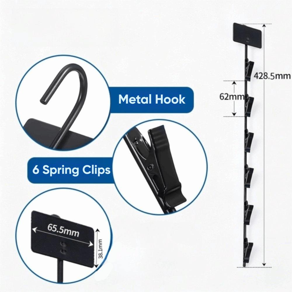 Portable Metal Hanger Strip Metal Bagged Snack Holder Hanging Merchandise Strip Convenience Store