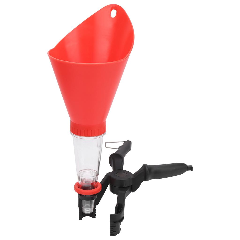 Engine Oil Funnel with Adjustable Fixed Bracket Drip Free Filling Spout Pour Tool Kit