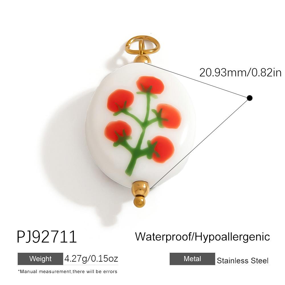Stainless Steel DIY Jewelry Accessories Cartoon Enamel Pendant for Bracelets and Necklaces