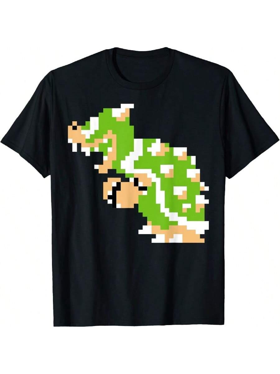 Nintendos Super Marios Bowser 8-Bit Retro Graphic T-Shirt T-Shirt S разноцветный