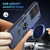 For Motorola Edge 60 Pro 5G Case PC+TPU Drop Defend Phone Cover with Ring Kickstand