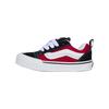 Knu Skool Cushioning Durable Low-Top Walking Shoes Baby Shoes Black Red White VN000CYUBRR