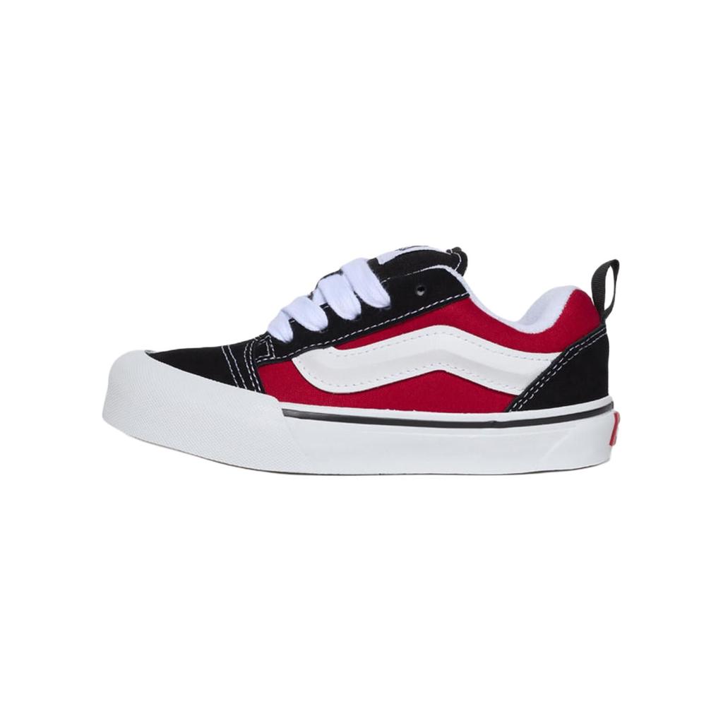 Vans Knu Skool Cushioning Durable Low-Top Walking Shoes Baby Shoes Black Red White VN000CYUBRR