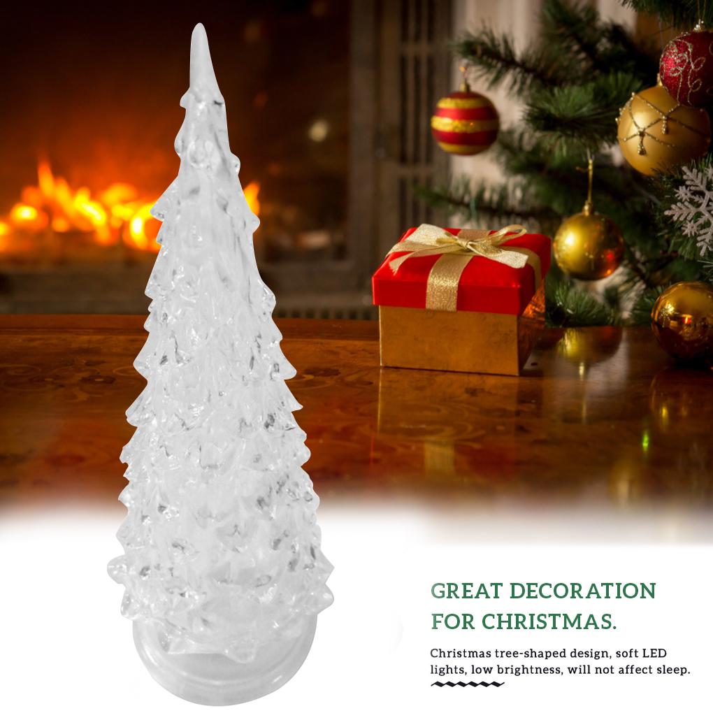 Christmas Night Lamp Energy-saving LED Light Tree-shaped Acrylic Decorative Lamp