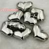 10/20xElegant Heart Pendant for Choker Necklace Making Earring Bead for DIY Necklace Jewelry Making Pendant with Hole