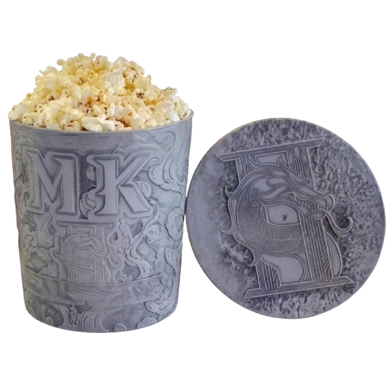

Movie Cartoon Printed Popcorn Bucket Daily Decoration Commemorative Bucket Decoration Storage Bucket One Size