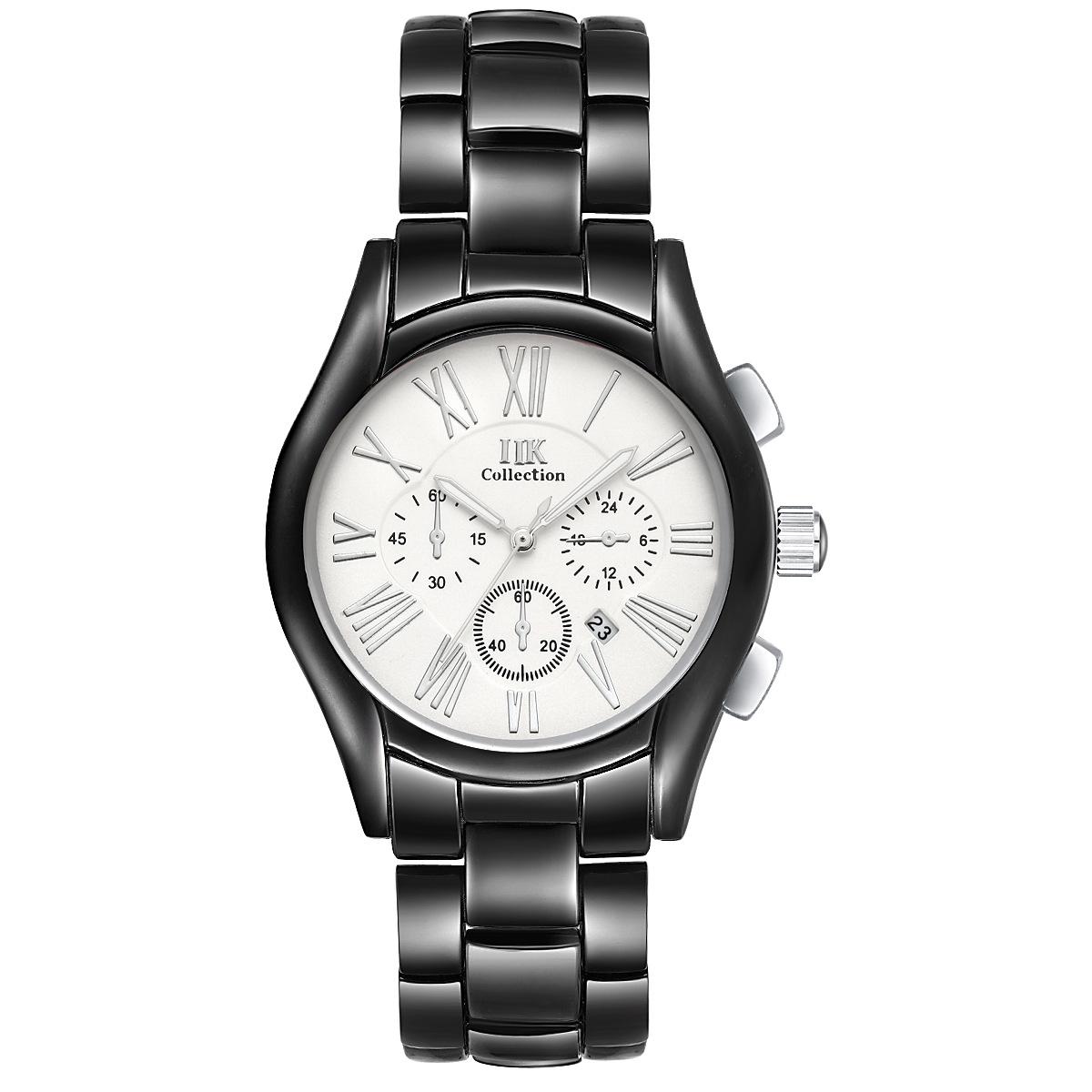 

IIK Ультратонкие студенческие часы с ремешком из сплава, часы с римскими цифрами для мужчин