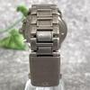 SEIKO Brightz B black 6579 watch, logo, dial, quartz, titanium, silver, men's, date, chronograph