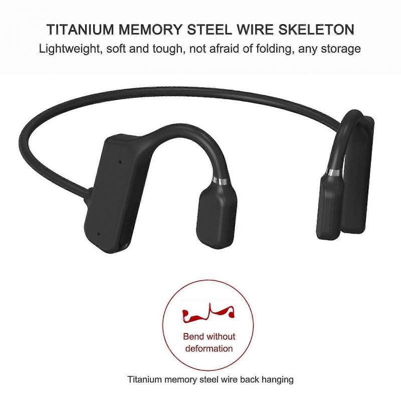Bone Conduction Headphones Bt 5.2 Not In The Ear Hanging Ear Type