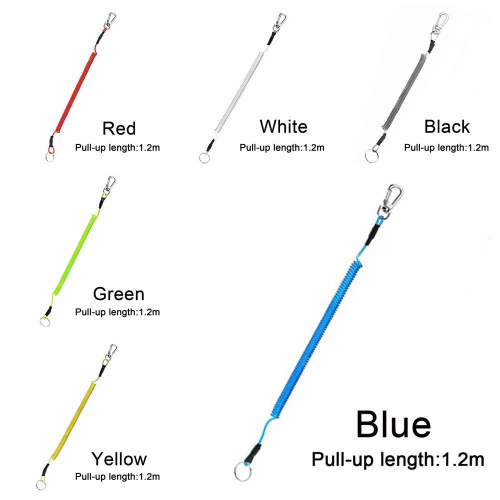 Tether Portable Fishing Lanyards Security Gear Tool Spring Elastic Rope Anti-lost Phone Keychain