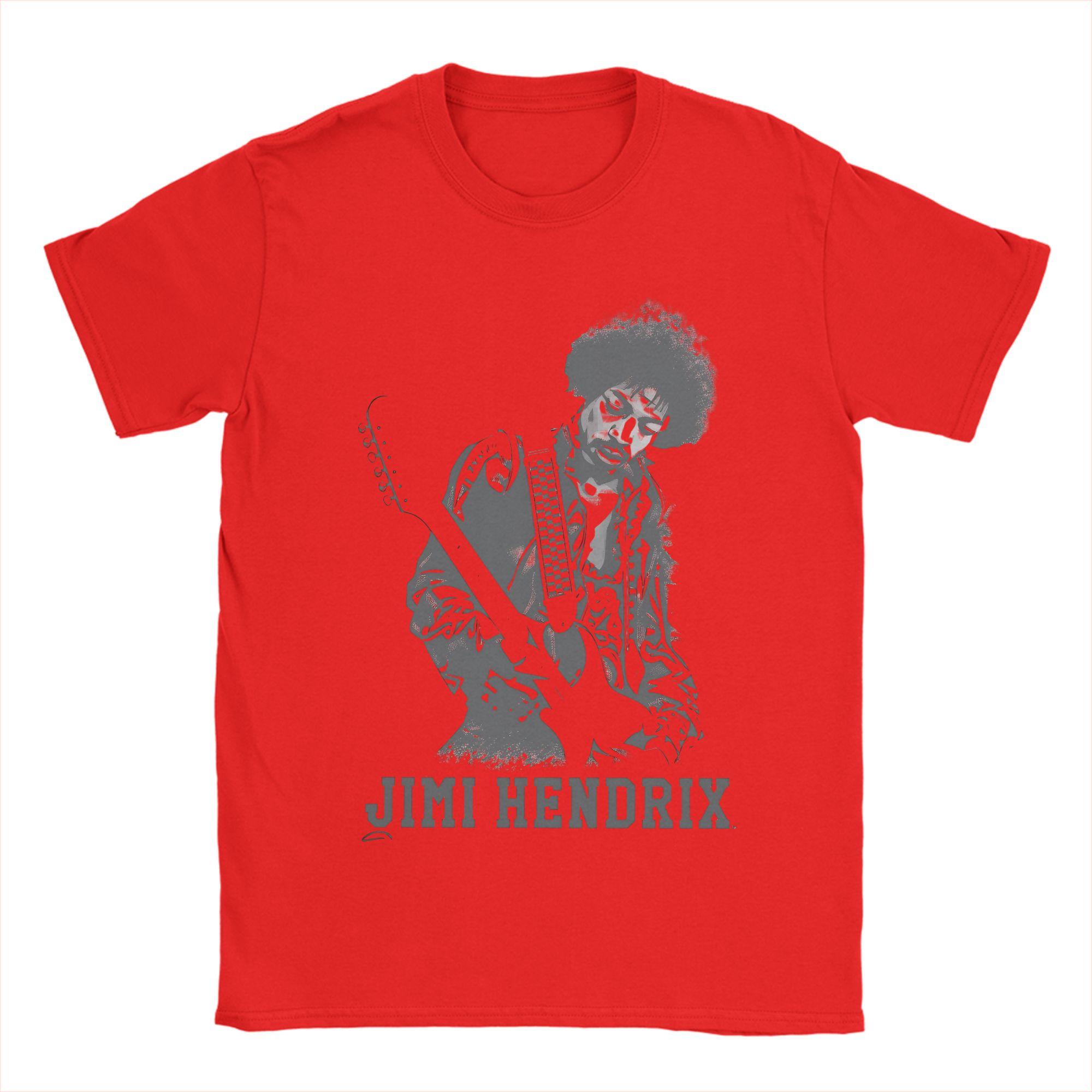 Jimi Hendrix Cotton TShirt For Unisex Summer  Classic T Shirts Breathable Novelty Tee Shirt Big Size Casual Clothing S