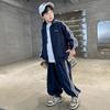 Jungen Herbst 2025 Stilvolles Sport-Zweiteiler-Set mit Kapuze