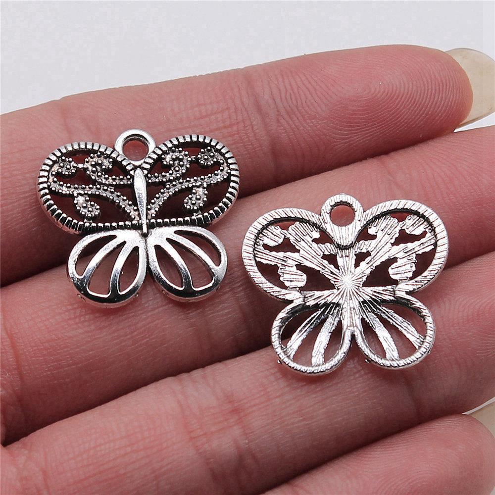

Charms Big Butterfly Pendants Kids Jewelry Materials QC012 A13-10pcs-21x24mm