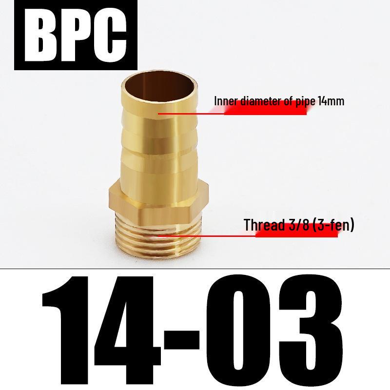 All-Copper Male Thread Fittings: Pagoda Head, PC6/8/10, 4-Point & 6-Point for Water/Gas Hoses