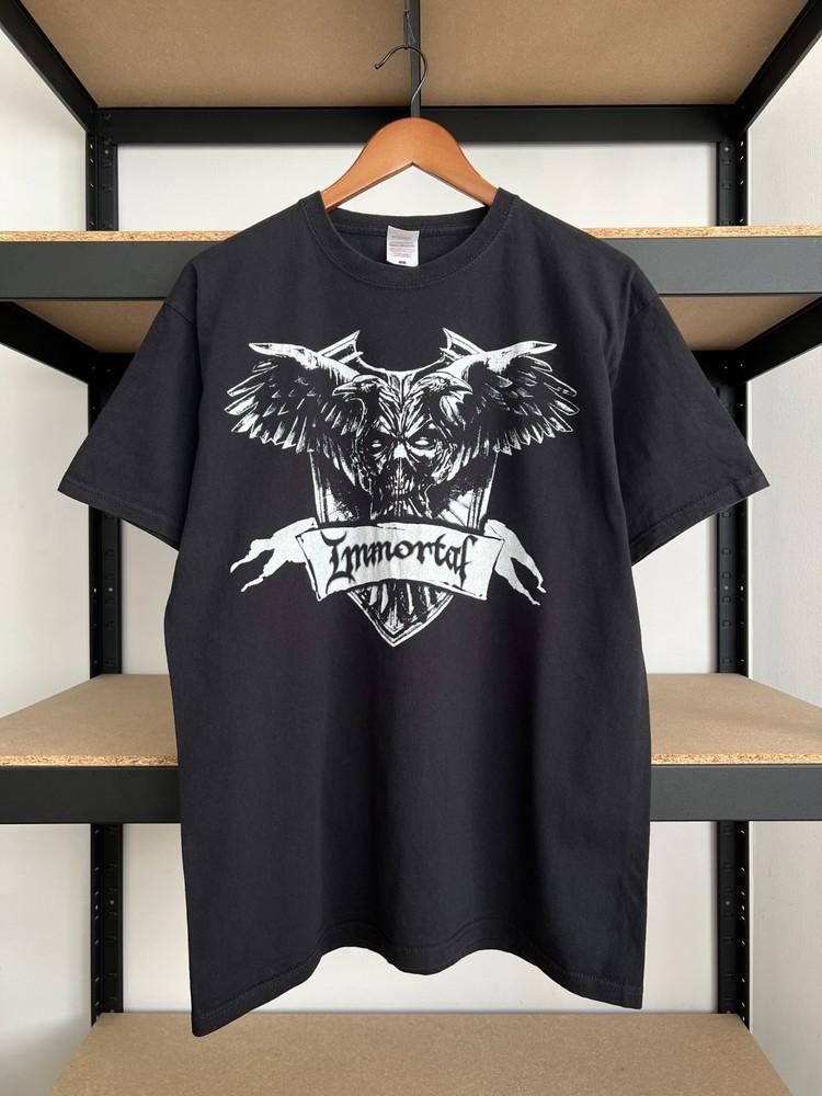 2000-е Бессмертная Блэк-метал Группа Футболка Унисекс Концертная S-5XL LO464 Унисекс Футболка S