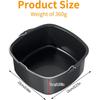 Hot Air Fryer Mould, Heat-Resistant Air Fryer Accessories, Reusable Cake Mould, Bread Baking Basket, Easy to Clean Iron Fryer Baking Mould
