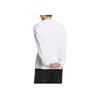 Adidas Alphabet Logo Print Long Sleeve Sports T-Shirt Men Tops White IP9945