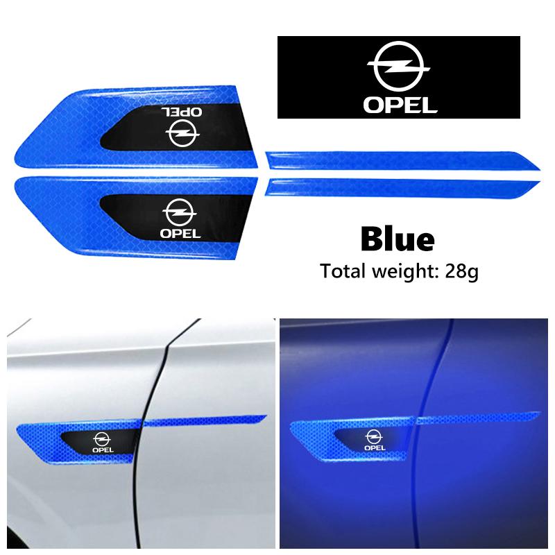 Car Reflective Sticker Door Bumper Anti-collision Protector Strips For Opel ADAM ASTRA J K CORSA E INSIGNIA MOKKA VIVA Meriva