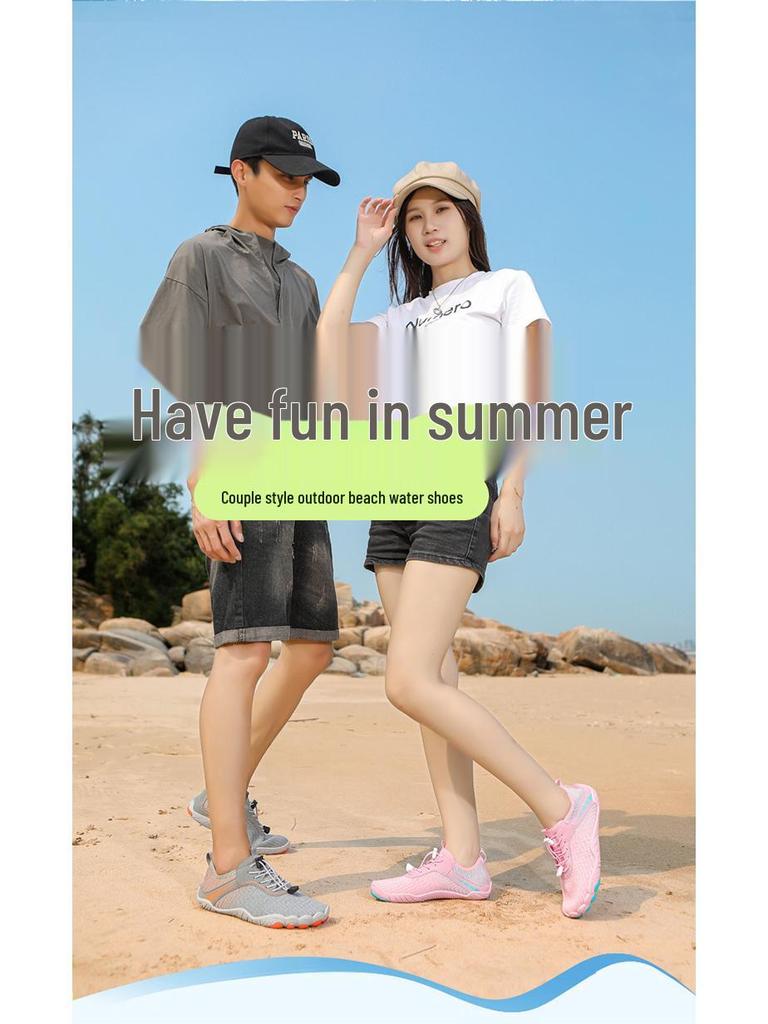 2024 New Quick-Dry Outdoor Five-Finger Water Shoes for Beach, River Tracing, and Swimming