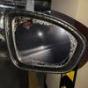 Small Round Reversing Mirror Auxiliary Mirror Wide Angle Adjustable Field of View Transparent Rainboard Rainproof Film