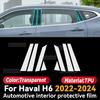 For Haval H6 -2024 Car Interior Center Console Transparent TPU Protective Film Anti-scratch Repair Film Accessories Refit