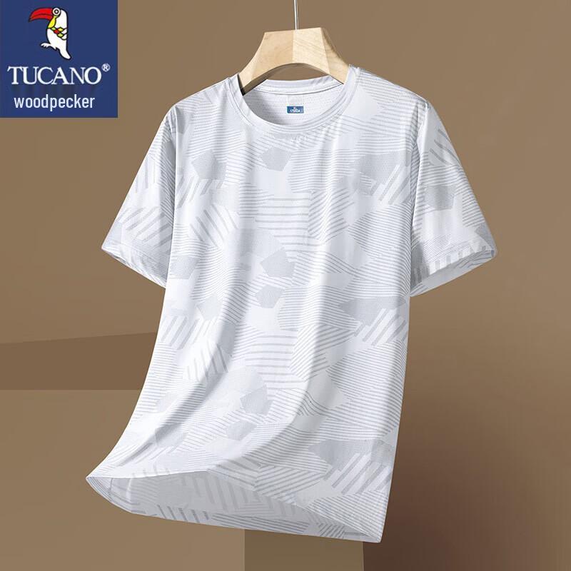 TUCANO Men's Ice Silk Quick-Dry Short Sleeve T-Shirt