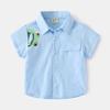 Boys' FROG Short-Sleeved Shirt Summer Children's Short Sleeve Shirt K-style Casual Children Lapel Half Sleeve Tops