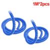 1/2PCS Bicycle Harness Winding Tube TPU Protective Sleeve for E-Bike Brake Wire Cable Organizer Spiral Wrap Portable Line Cover