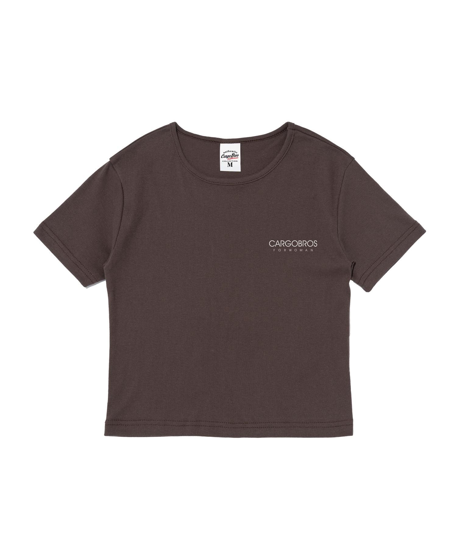 Cargo Bros For Woman Essential Logo Short Sleeve T-Shirt (Brown) Free